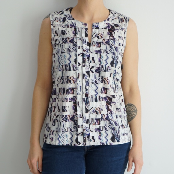 Calvin Klein Tops - Sleeveless Graphic Calvin Klein Blouse